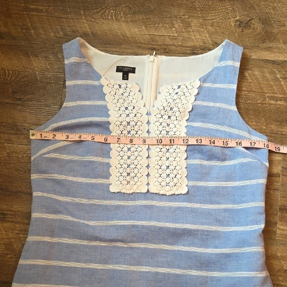 Talbots Blue And White Striped Dress With Pockets Women's Size 8 Petite - Picture 8 of 13